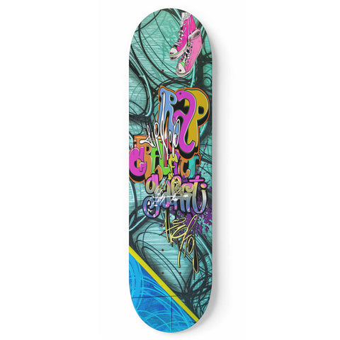 Image of Rap Graffiti Custom Skateboard Deck - King Of Boards