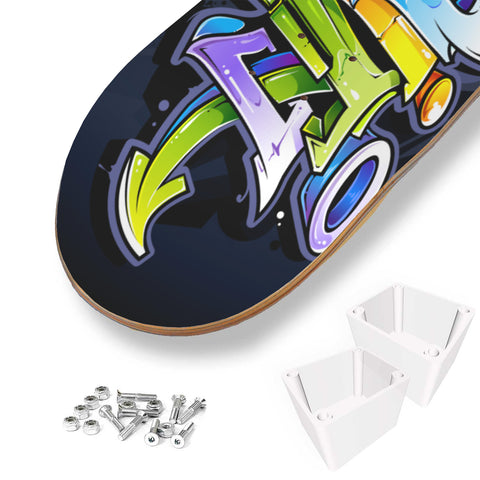 Purple Graffiti Custom Skateboard Deck - King Of Boards