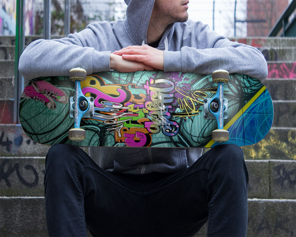 Rap Graffiti Custom Skateboard Deck - King Of Boards