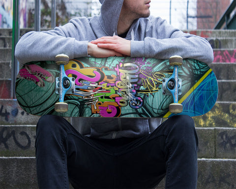 Image of Rap Graffiti Custom Skateboard Deck - King Of Boards